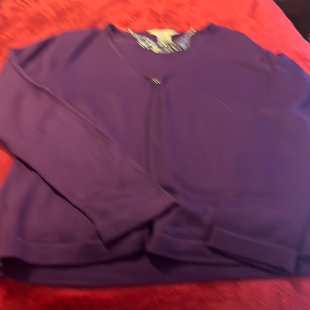 Sweater set in deep purple.  Size M.
